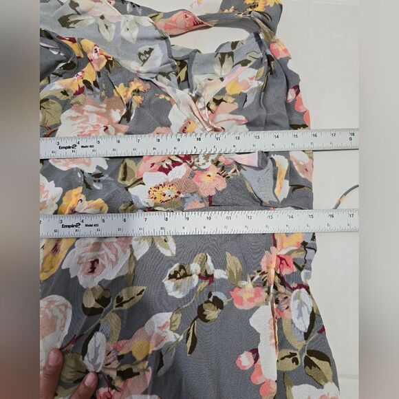 Privacy Please Fillmore Wrapping Dress In Asphalt Size Small - Picture 6 of 8